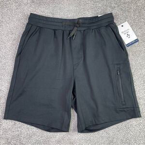 Penguin Sport Shorts Men’s Small Black Elastic Waist Pockets Activewear